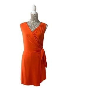 Emma & Michele Orange overlay Rompers Sz M